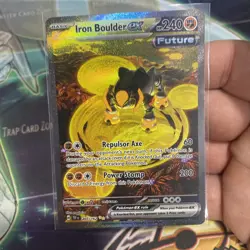 Pokemon TCG Iron Boulder ex 207/162 Temporal Forces Special Illustration Rare - Image 1