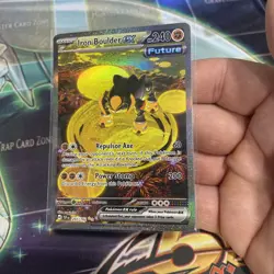 Pokemon TCG Iron Boulder ex 207/162 Temporal Forces Special Illustration Rare - Image 3