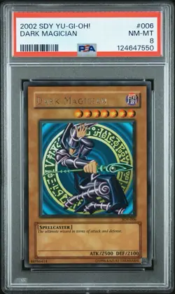 2002 Yu-Gi-Oh! Dark Magician Starter Deck: Yugi SDY Unlimited Ultra Rare PSA 8 - Image 1