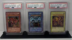 Yu-Gi-Oh GBI-001,002,003 Secret Rare Slifer the Sky Dragon, Obelisk, Ra PSA 10 - Image 1