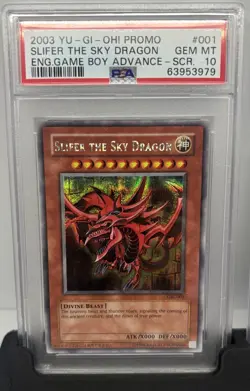 Yu-Gi-Oh GBI-001,002,003 Secret Rare Slifer the Sky Dragon, Obelisk, Ra PSA 10 - Image 3
