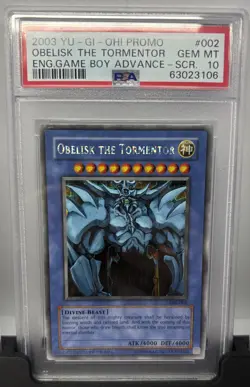 Yu-Gi-Oh GBI-001,002,003 Secret Rare Slifer the Sky Dragon, Obelisk, Ra PSA 10 - Image 4