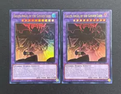 2025 YUGIOH ALIN 1ST ED ULTRA RARE FALLEN ANGEL OF THE GOLDEN LAND X2 NM SET - Image 1