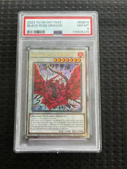 Black Rose Dragon TN23-EN014 YU-GI-OH! 25th Anniversary Quarter Century PSA 8 - Image 1