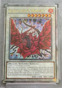 Black Rose Dragon TN23-EN014 YU-GI-OH! 25th Anniversary Quarter Century PSA 8 - Image 3