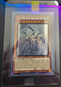 Yugioh The Winged Dragon Of Ra LED7-EN000 Ghost Rare 1st Ed NM - Image 1