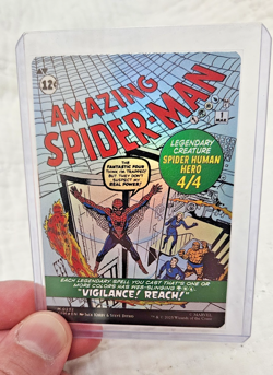 MTG Peter Parker Amazing Spider-man (0232) Borderless Comic Book Art Foil Card - Image 2