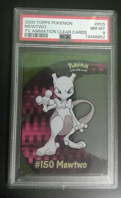 PSA 8 NM-M Mewtwo Clear Card - PC5 Pokemon Topps TV Animation Series 2000 Movie - Image 3