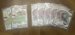 7 Card Lot Great Tusk And Iron Treads EX Pokemon TCG Promo 072 073 NM - Image 1