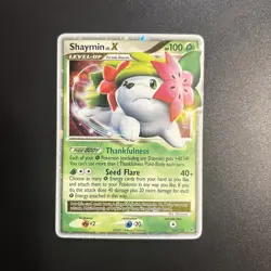 Shaymin LV.X Land Forme 126/127 Platinum Holo LP Rare Pokemon Card TCG - Image 1