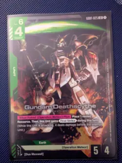Gundam Card Game - Gundam Deathscythe - GD01-025 LR - Newtype Rising - English - Image 1