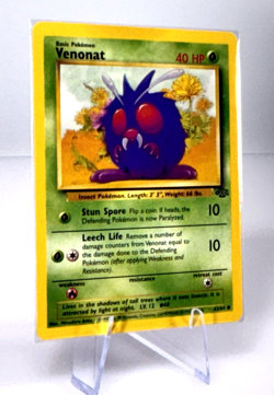 Vintage 1999 Pokemon Jungle 1st Edition Venonat #63/64 Card - Image 2