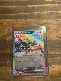Pokemon TCG Prismatic Evolutions Umbreon EX Stamped Promo Card 060/131 NM - Image 1