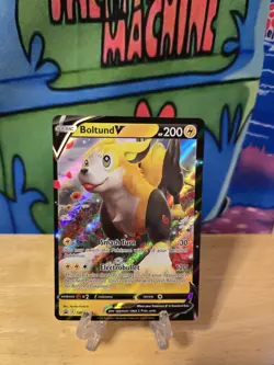 Boltund V SWSH219 Black Star Promo Ultra Rare Holo Pokemon TCG Card NM - Image 1