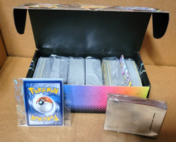 500+Pokemon Card Bulk Surprise box, +75 Holos +6 ULTRA RARES-& a pack of sleeves - Image 1