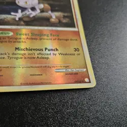 Pokemon Tyrogue Card 33/123 Reverse Holo HeartGold SoulSilver 2010 Edition - Image 4