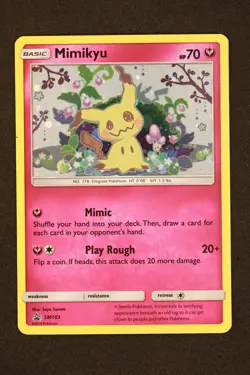 Mimikyu Promo SM163 Team Up Blister Pokemon Card Sun & Moon Holo NM - Image 1