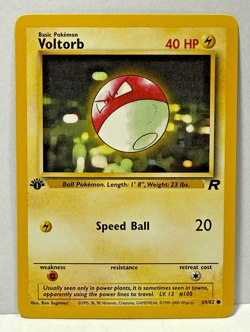 Voltorb 69/82 1st Edition Team Rocket Pokemon Card NM/Mint - Image 1