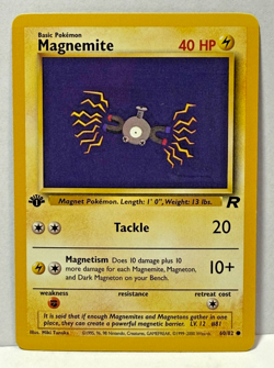 Magnemite 60/82 1st Edition Team Rocket Pokemon Card NM/Mint - Image 1