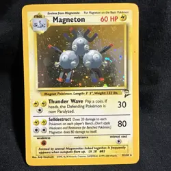 Magneton 9/130 Base Set 2 Unlimited Holo Rare Pokemon TCG Card - Image 1
