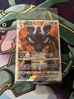 POKEMON CENTER Lucario VSTAR SWSH291 Sword & Shield Promo Card Sealed - Image 3