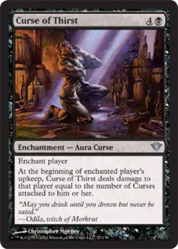 Curse of Thirst - Light Play MTG Dark Ascension - Image 1