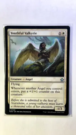 Playset (4x) Youthful Valkyrie -MTG- Foundations - Image 1