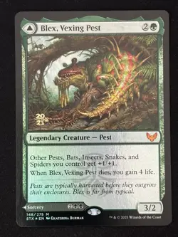 1x MTG Blex, Vexing Pest (Foil) - Prerelease Cards (PRE) (STX) #148 - Magic - Image 1