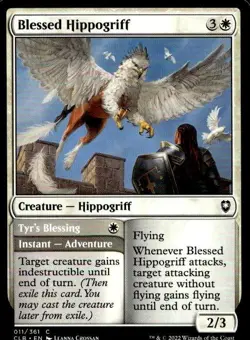 MTG Commander Legends: Battle for Baldur's Gate Blessed Hippogriff 11 Common - Image 1