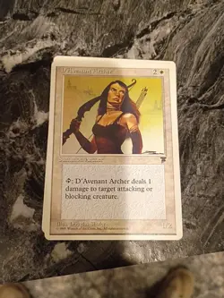 D'Avenant Archer Legends card MTG Magic the Gathering VINTAGE Douglas Shuler - Image 1
