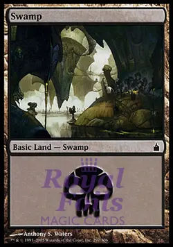Swamp #297 2x FOIL RAV MTG Ravnica MINT basic land black - Image 1