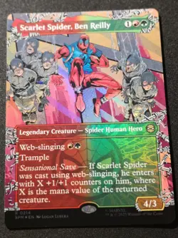 Scarlet Spider, Ben Reilly - Foil - Borderless - SPM - MTG - EN - NM - 0214 - Image 1