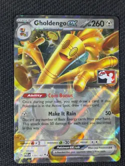 Gholdengo ex - Pokemon Prize Pack Series Cards PAR 139/182 Double Rare - Image 1