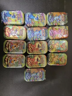 POKEMON SCARLET & VIOLET PRISMATIC EVOLUTIONS (LOT OF 13 MINI TIN-NEW SEALED - Image 1