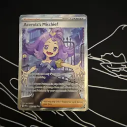 Acerola's Mischief 165/132 Mega Evolution Pokemon Full Art Trainer - Image 1