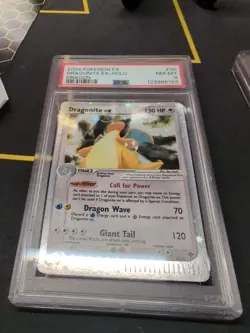 2003 Pokemon EX Dragon Holo Dragonite EX #90 PSA 8 NM-MINT - Image 3