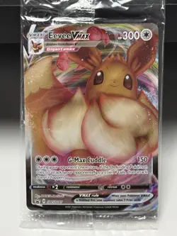 Pokemon SEALED Eevee VMAX SWSH087 SWSH: Sword & Shield Promo Cards Holo - Image 1