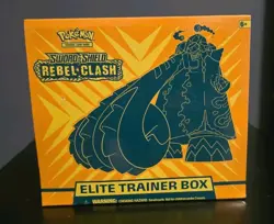 Pokemon TCG Sword & Shield Rebel Clash Elite Trainer Box Factory Sealed-New - Image 1
