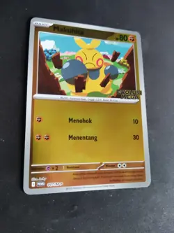 Pokemon Mega Evolution Promo Pack Plus Fighting Reverse Foil Stamped Indonesia - Image 2