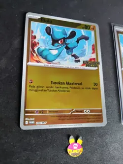 Pokemon Mega Evolution Promo Pack Plus Fighting Reverse Foil Stamped Indonesia - Image 3