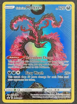 Pokemon TCG - Crown Zenith - Galarian Moltres SWSH284 Black Star Promo NM - Image 1