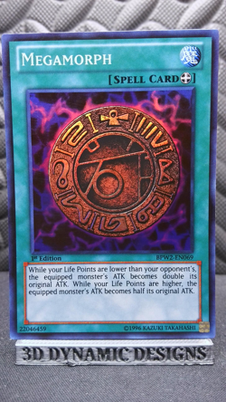 | Yugioh Megamorph BPW2-EN069 1st Edition Super Rare Battle Pack 2 NM- 🔥 | - Image 1