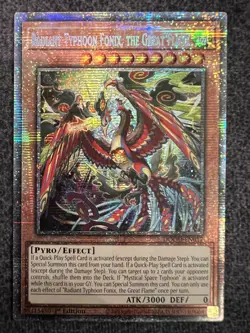 Yugioh Radiant Typhoon Fonix, the Great Flame DOOD-EN017 Starlight Rare NM - Image 1