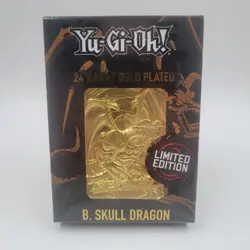 Yu-Gi-Oh! Limited Edition 24k Gold Plated B. Skull Dragon Metal Card New! Sealed - Image 1