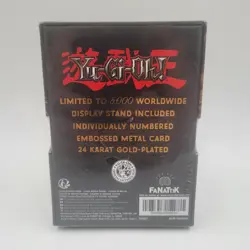 Yu-Gi-Oh! Limited Edition 24k Gold Plated B. Skull Dragon Metal Card New! Sealed - Image 2