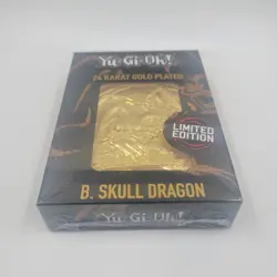 Yu-Gi-Oh! Limited Edition 24k Gold Plated B. Skull Dragon Metal Card New! Sealed - Image 5