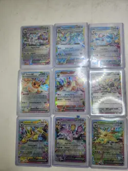 Prismatic Evolutions Eeveelutions Ex Set Lot 9 Cards Complete NM - Image 1
