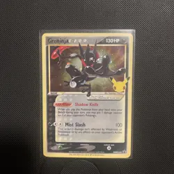 Pokemon TCG Greninja Gold Star SWSH144 25th Celebrations Promo Card - Image 1