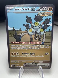Sandy Shocks ex Pokemon Card TCG 250/182 Sv04: Paradox Rift Holo NM - Image 1
