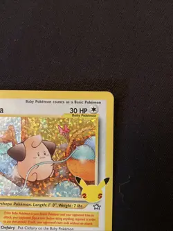 Cleffa 20/111 Celebrations Holo Rare English Pokemon Card NM - Image 3